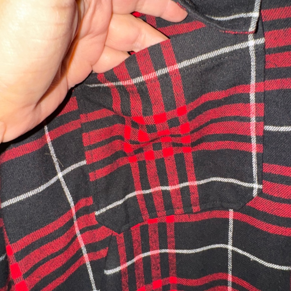 NFL Women’s Plaid Flannel Shacket. NWOT ATLANTA FALCONS - Picture 3 of 6